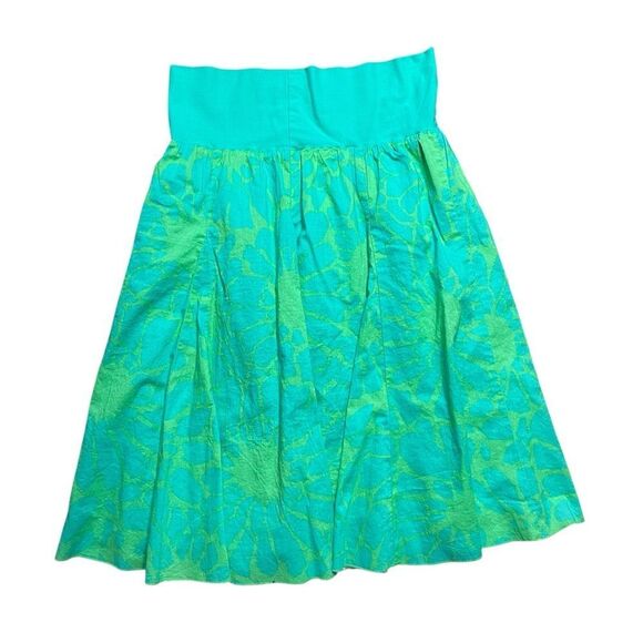 J. Crew Green Knee-Length A-Line Skirt Green Size Small - Picture 2 of 5